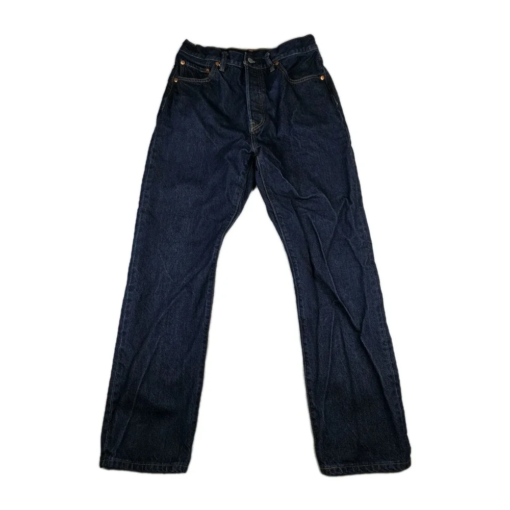 Levis Jeans Mens Size 31x30 501 XX Button Fly Dark Wash Blue Denim Pants